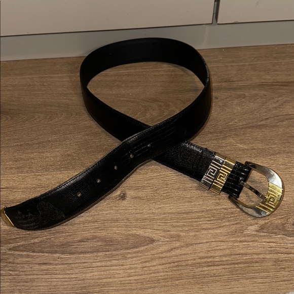 Gianni Versace Vintage Gold and Silver Tone belt Size 32 - Picture 2 of 8